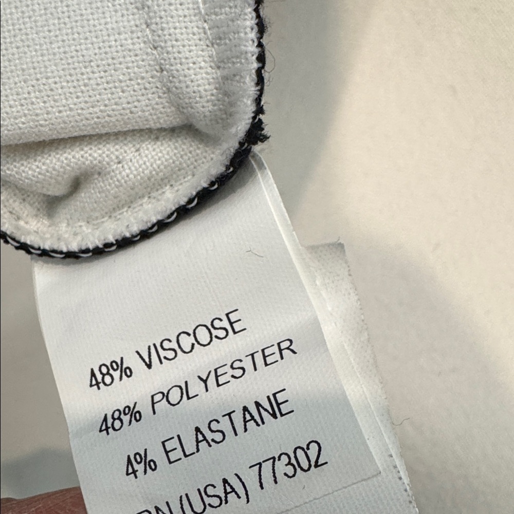 Zara Basic Black and Off White Pencil Skirt Size Large - Picture 3 of 5